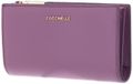 COCCINELLE Leren portemonnee Metallic Soft Wallet Jellyfish paars