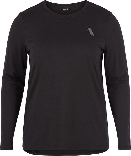 Zizzi active Zizzi BASIC Sportshirt Lange Mouwen - Zwart