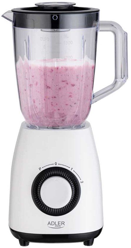 Adler AD 4085 Blender - 1.5 Liter - 1000W - Zwart/Wit
