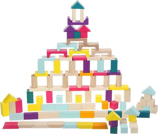 4KidsOnly Jamara Houten Bouwblokken - 100 stuks