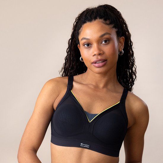 Champion Shock Absorber Active Shaped Support Sport BH Zwart - 85G