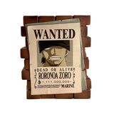 Plastoy One Piece Tirelire affiche "Wanted" Roronoa Zoro - PVC - 16 cm