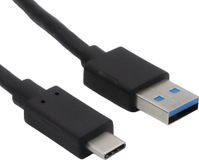 Helos 181542 USB-kabel USB 3.2 Gen 2 (3.1 Gen 2) 1 m USB A USB C Zwart