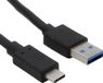 Helos 181542 USB-kabel USB 3.2 Gen 2 (3.1 Gen 2) 1 m USB A USB C Zwart