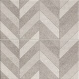 Art Wandtegel - 30x60cm - Decor Grijs Glanzend