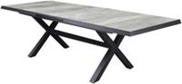 AVH-Collectie Tunis New Delhi dining tuinset 220x100x74,5 cm 7 delig verstelbaar antraciet