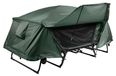 RESTEQ Lit de camping pliable avec auvent 210x80x120 cm