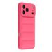 Veste matelassée Coque iPhone 17 Pro Max en TPU antichoc - Rose vif
