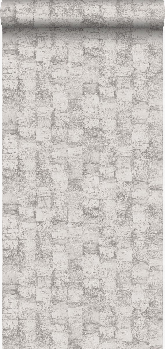 Origin Wallcoverings behang met structuur licht paarsgrijs - 347356 - 53 cm x 10,05 m