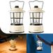 Linkind Led-campinglamp, dimbaar, 2 kleuren, campinglantaarn, werkt op batterijen, retro campinglantaarn, accu met 200 uur lichtduur, draagbaar, IPX4 voor camping, noodgevallen, tent, wandelen, 2