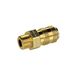 Riegler 107127 snelsluitkoppeling I.D. 5, messing blank, G 3/8 ET
