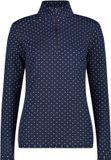 CMP Fleece met opdruk voor dames, Maat M, Polyester, Lange mouw, Gestipt, Blauw/Wit