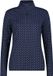 CMP Fleece met opdruk voor dames, Maat M, Polyester, Lange mouw, Gestipt, Blauw/Wit