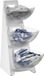 HENDI Multirack – 3 niveaus – 3 verwijderbare containers – roestvast staal – 190x240x410 mm