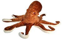 Wild Republic Cuddlekins Jumbo Octopus Peluche - 76 cm - Beige