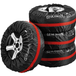 ULTIMATE SPEED® Jeu de housses pour pneus de voiture (16-19 pouces)