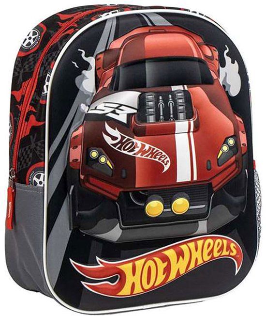 Hot Wheels Rugzak Jongens – Schooltas Kind 31 cm – Stoer Design