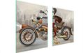 TMK ArtDeko Plaque de cuisson en verre - Moto - 85x52 cm