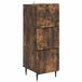 vidaXL Ladekast 33 x 34,5 x 92 cm Bewerkt hout Gerookt eiken