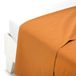 Caleffi Katoenen laken 51335, eenkleurig, oranje, voor tweepersoonsbed, katoen