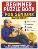 Beginner Puzzle Book for Seniors Large Print