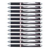 Pentel BLP77-BX EnerGel Xm Document met drukmechanisme Waterdicht, 12 stuks, rood