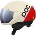 POC Levator MIPS Casque de ski avec visière, Rouge/Blanc