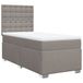 VidaXL Boxspringbed met matras, taupekleurig, 180x200 cm