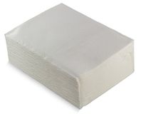 Zaten Morigami Handdoek 30x40, 2-laags, 1/4 vouwen, 50 servetten, kant, wit