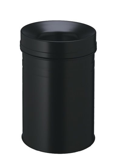 Durable Waste basket Safe+ round 15 liter - Zwart