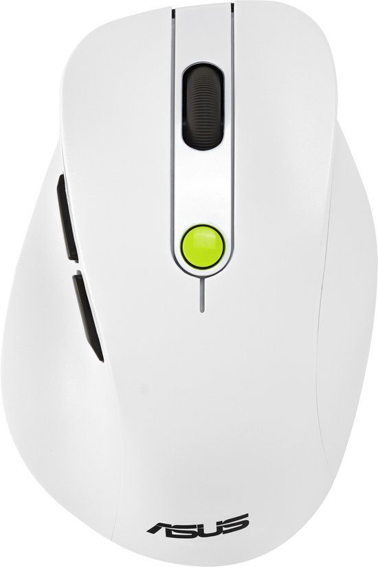 ASUS MD105 Muis Universeel Rechtshandig RF-draadloos + Bluetooth 2400 DPI Wit/Groen