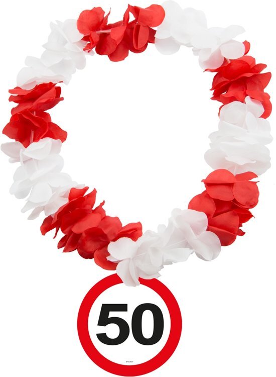 Folat Hawaii Krans Verkeersbord 50