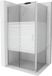 Mexen Apia cabine de douche coulissante 110 x 90 cm, rayures blanches, chrome