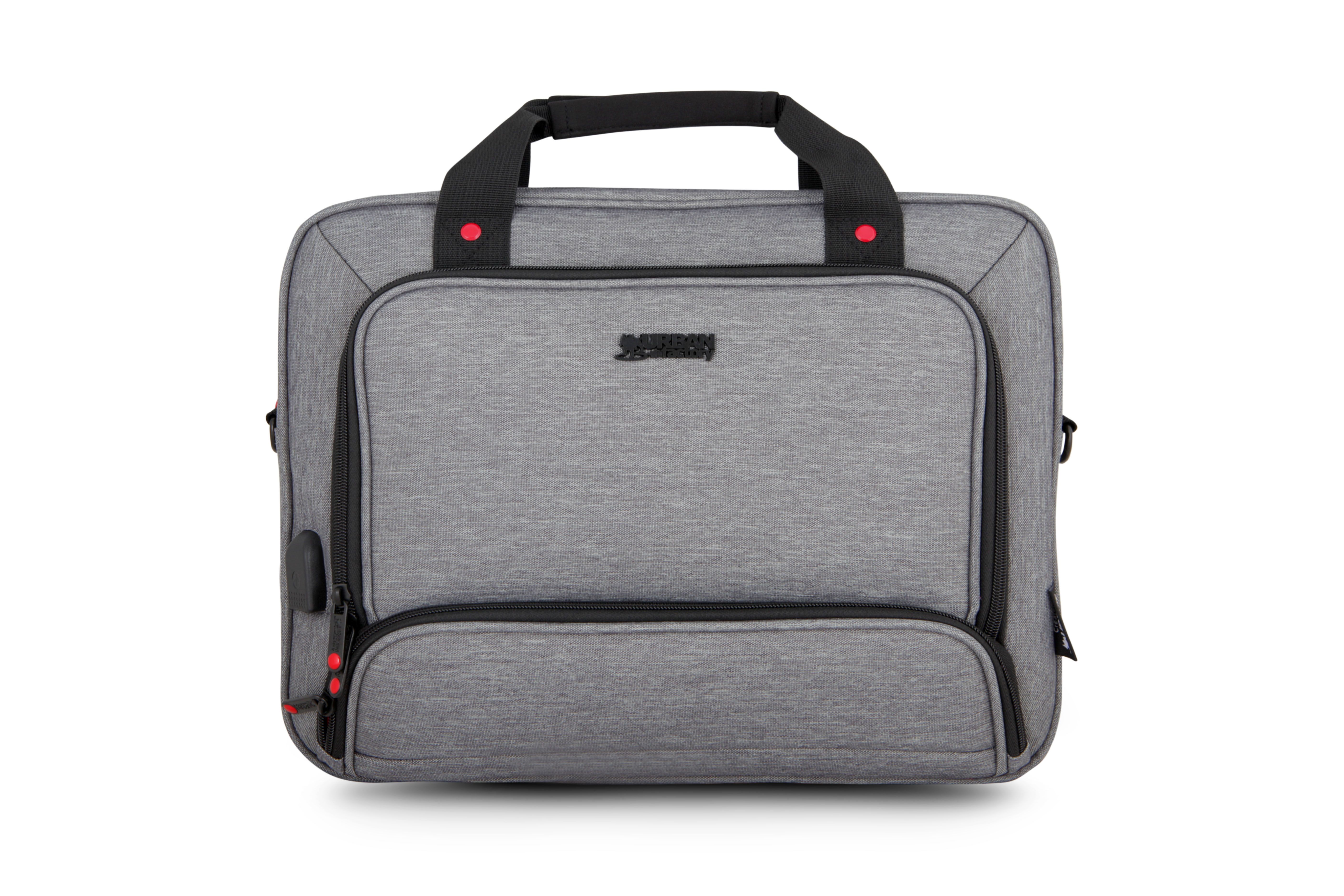 Urban Factory Mixee 14 inch laptop tas grijs, roze