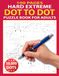 100 Pages Hard Extreme Dot to Dot Puzzle Book for Adults