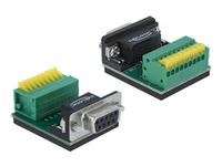 Delock Seriële RS232 connector 9-pins SUB-D (v) - 9-pins Terminal Block / klemmen