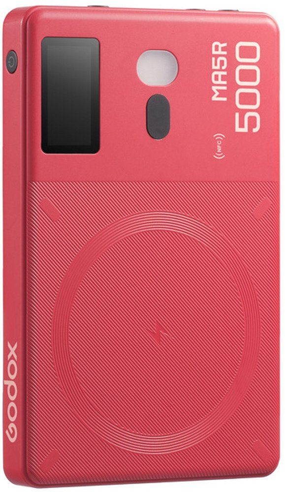 Godox MA5R Mobile Power Bank & RGB LED Light Red