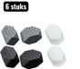 BIS-TECHNICS 6 pièces - Set d'entraîneur de mâchoire - Entraîneur de mâchoire faciale - Renforceur de muscle de mâchoire en silicone - Appareil de fitness faciale pour la ligne de mâchoire et le double menton - Version améliorée