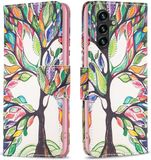 Merkloos Samsung Galaxy A05s Hoesje Portemonnee Book Case Boom Print