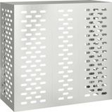 vidaXL Housse de protection pour climatiseur, argent, 110 x 50 x 105 cm, acier galvanisé