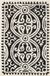 Safavieh Medallion Indoor handgetuft vloerkleed, Cambridge collectie, CAM123, in zwart & ivoor, 91 X 152 cm
