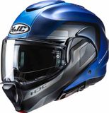 HJC F100 Reff Systeemhelm Blauw/zwart/zilver XL