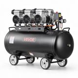 Vevor 3 kW Luchtcompressor, Olievrij, 100L Tank, 198 L/Min, 8 Bar