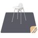 WOMUMON Spatmat voor onder kinderstoel/kunst/ambachten, WOMUMON wasbare spenen mat waterdichte anti-slip vloerbeschermer rommelige spatmat, morsmat voor huisdier (grijs)