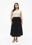 s.Oliver jupe mi-longue en popeline Noir Femme Taille 50