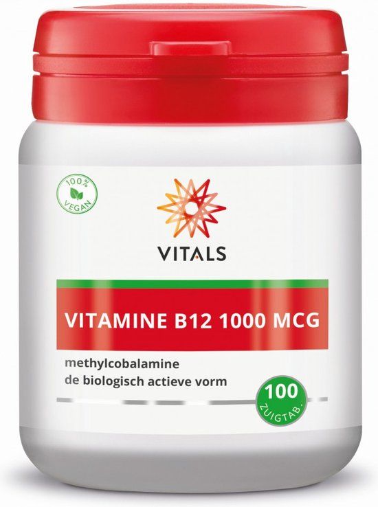 Vitals - Vitamine B12 - Methylcobalamine 1000 mcg - 100 zuigtabletten