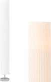 HOMCOM Vloerlamp - Metaal - Wit - 14x14x120cm