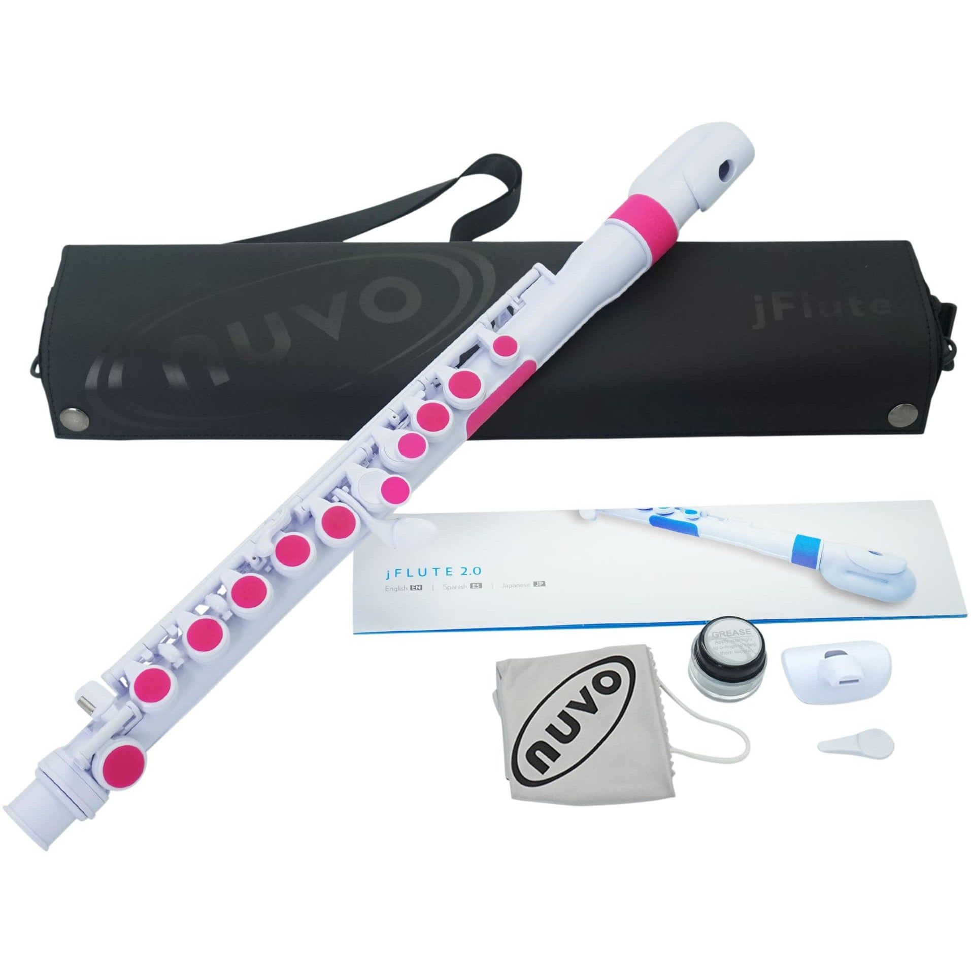 Nuvo jFlute 2.0 - Dwarsfluit voor kinderen - Wit/Roze