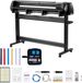 Vevor Vinylsnijmachine met Een Maximale Invoerbreedte Van 135 Cm, Twee Messen En Led-Display; Instelbare Vinylsnijplotterset met Stickervellen, Transferfolies En Signmaster-Software.