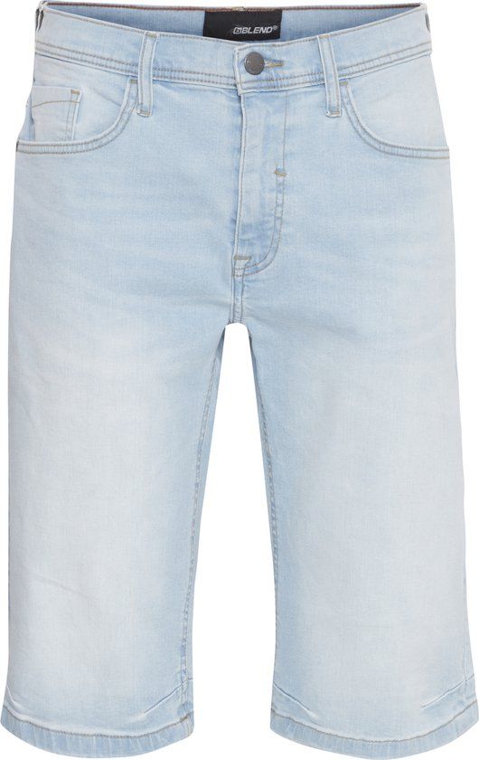 Blend BHCAPRI3328 SLIM/REG TWISTER Heren Korte Broeken M Katoen Elastaan Denim Lichtblauw